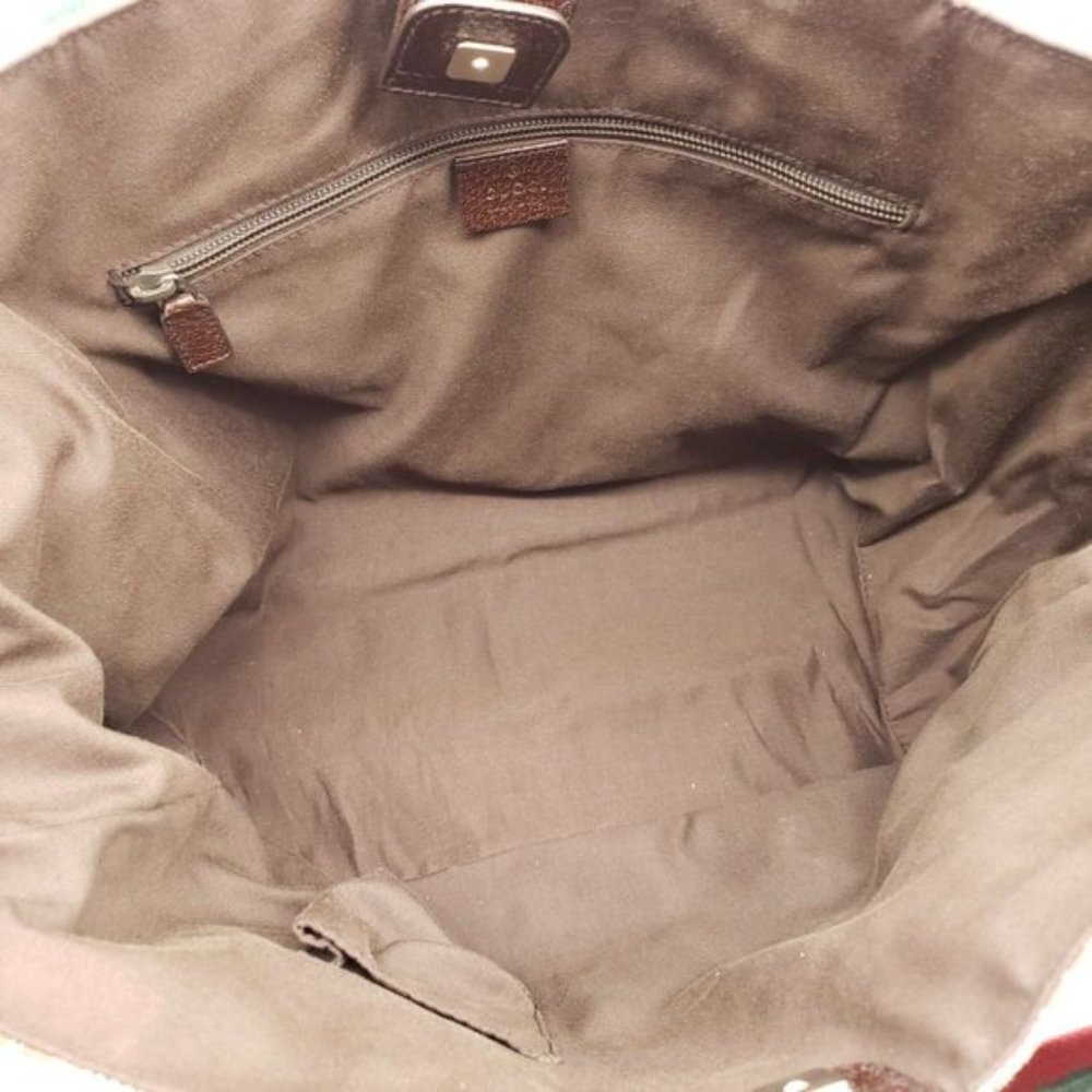 Authentic Gucci GG Canvas Tote Large Shoulder Bag - Picture 12 of 15